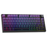 COSTOM WK75 75% Wireless Mechanical Keyboard, 75% Hot Swappable Custom Keyboard with Knob, RGB Backlit, Pre-lubed Switches, 2.4GHz/USB-C/BT5.0 Gaming Keyboards Purple