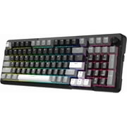 COSTOM Wireless Mechanical Keyboard, 3 Mode Gasket Mounted RGB Gaming Keyboard with Volume Knob, Pre-Lubed Linear Switches, MDA-Profile, 98 Keys Hot Swappable Creamy Keyboard for PC/Tablet/Xbox/PS4