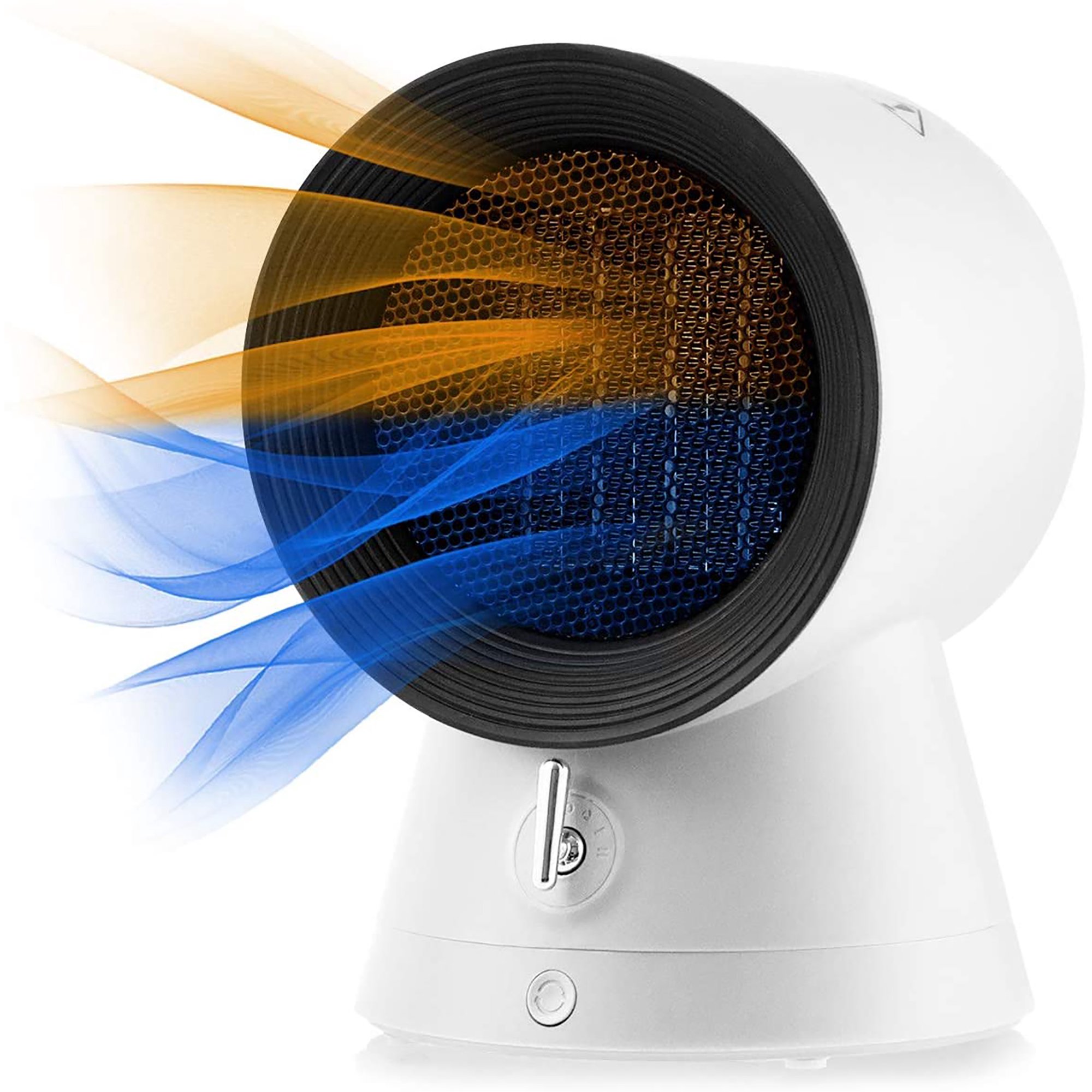 COSTWAY 1500W Portable Space Heater Electric Desktop Heating Fan PTC  Ceramic White - Walmart.com