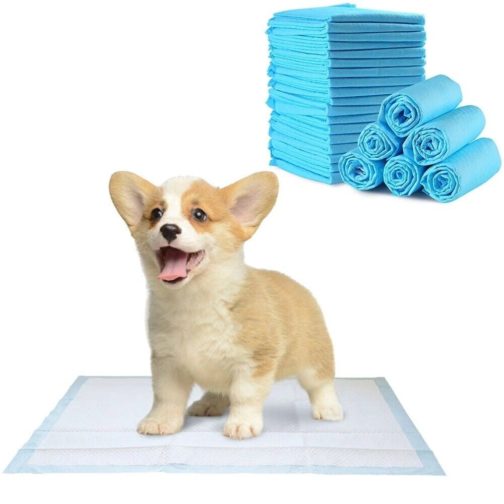 COSTYLE 100pcs 17in Pet Diaper Dog Training Pee Pads Disposable Healthy Nappy Toilet Mat