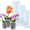 thumbnail image 1 of COSTYLE 5 Pack 6.3 Inch Clear Nursery Pots with Drainage and Saucers, Durable Clear Plant Pots, Seed Starting Pots, 1 of 4