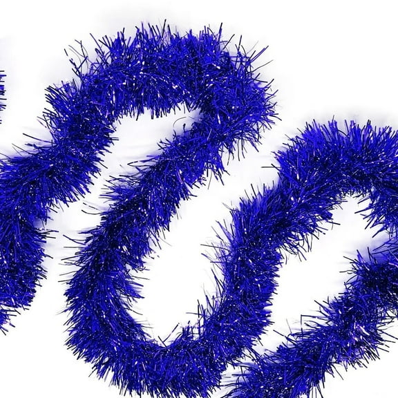 COSTYLE 50FT Christmas Tinsel Garland, Shiny Metallic Foil Decorations for Christmas Tree, New Year Parties, Birthday Party, Indoor and Outdoor Party Supplies