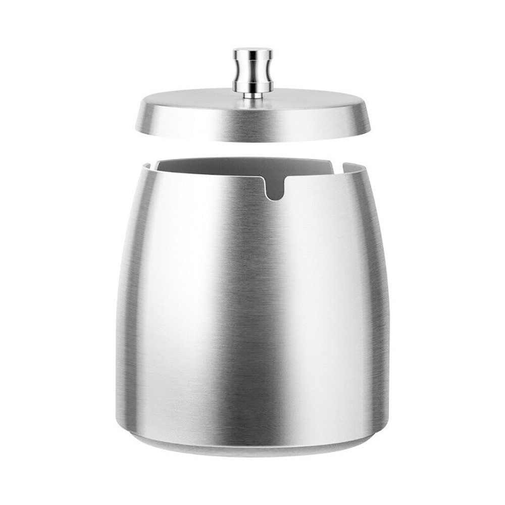 COSTYLE Ashtray with Lid for Cigarette Stainless Steel Smokeless