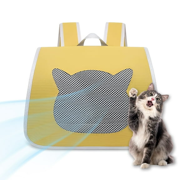 COSTYLE Cat Backpack Pet Carrier Soft-Sided Cat Bag for Medium Small Dog Cat Bunny, Ventilated Mesh Dog Travel Backpack for Outdoor Use