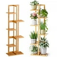thumbnail image 1 of COSTYLE Plant Stand Indoor, 6 Tier Bamboo Plant Shelf for Multiple Plants, Garden Balcony Home Decor Corner Tiered Flower Stand, 1 of 4