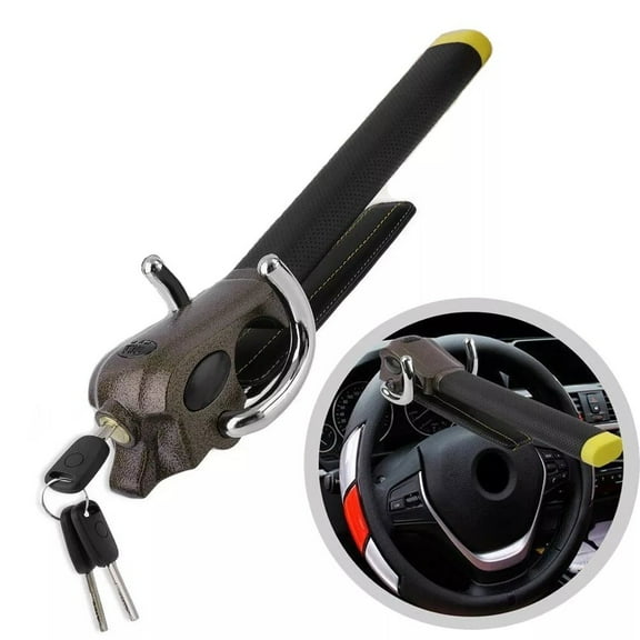 COSTYLE Universal Car Steering Wheel Lock Heavy Duty Anti Theft Device with 3 Keys