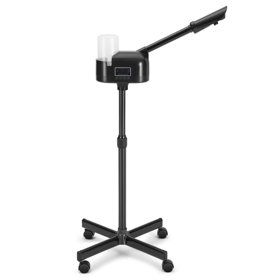 COSVALVE Facial Steamer,Hot Mist Spray Machine 360Rotatable Nozzle & Height Adjustable Stand,Ozone Steam for Beauty Salon Spa Esthetician,Deep Cleansing & Hydration(Black)