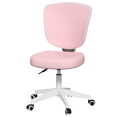 thumbnail image 1 of COSVALVE Height Adjustable Kids Study Chair Ergonomic Boys Girls Computer Chair with Wheels(Pink), 1 of 16