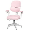 thumbnail image 1 of COSVALVE Height Adjustable Kids Study Desk Chair Ergonomic Back-Following,Sit-Locking Boys Girls Computer Chair with 360°Casters(Pink), 1 of 16