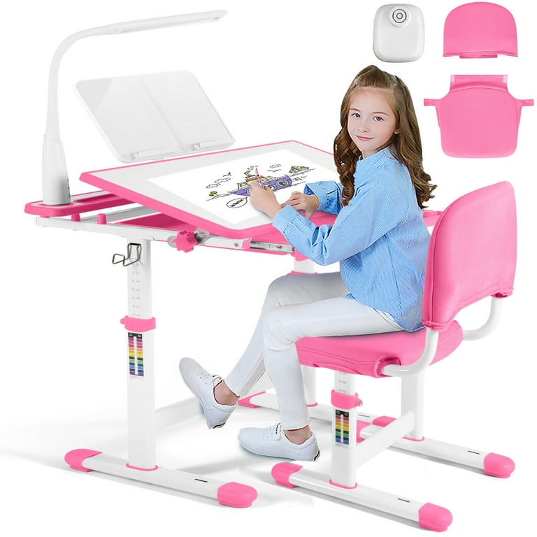 COSVALVE Height Adjustable Kids Study Desk & Chair Set