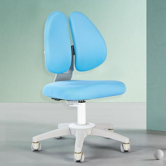 COSVALVE Swivel 360 Armless Kid Chair , Adjustable Height Student Chair, Seat Depth Adjustable, Home School Ergonomic Computer Activity Chair with Sit Brake Casters, Kids Chair for Classroom