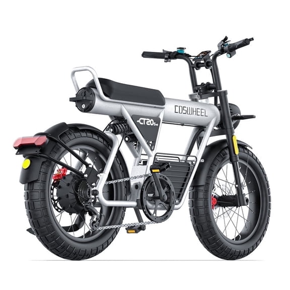 COSWHEEL CT20S Electric Bike - 60V 1500W Motor, 27.5Ah Battery, 20" Fat Tires, 40MPH, Dual Suspension, Shimano 7-Speed