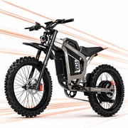 COSWHEEL R19 50mph Electric Dirt Bike - 72V/40Ah Removable Battery, 6000W Dirt Bike with NFC Unlock, 19" Off Road Fat Tire, UL2849