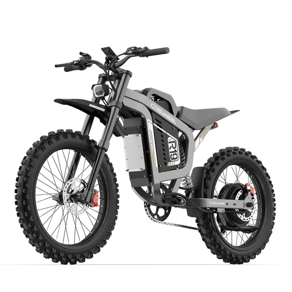 COSWHEEL R19 72V/40Ah Electric Bike for Adults - 6000W, 50mph, 120Nm Torque, 19" Road-Ready Wheels, LCD Display + NFC Unlock Start, Street/ City Commuter Ebike
