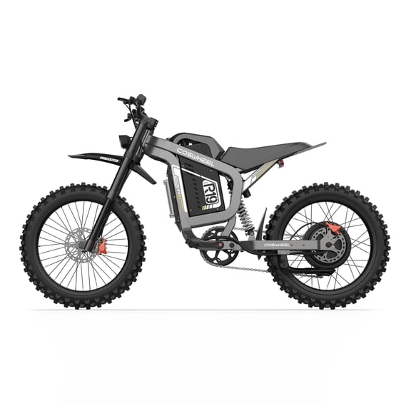COSWHEEL R19 Off-Road Electric Bike for Adult,72V 40AH Electric Bicycle,6000W(Peak)50MPH Top Speed,19Tires 125 Miles Max Range Electric Motorcycle Snow, Mountains, Off-Road Ebike for Teens