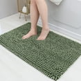 thumbnail image 1 of COSY HOMEER Bathroom Rugs 24"x36", Chenille Bath Rugs Washable for Bathroom Floor, Soft and Absorbent Bath Mat Non-Slip, 1.2" Thick Plush Fluffy Bathroom Mat for Tub and Shower, Green, 1 of 9