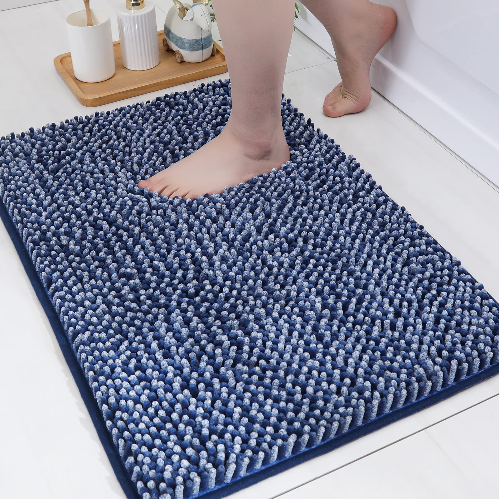 COSY HOMEER Chenille Bathroom Rug 20"x30", Super Soft and Absorbent