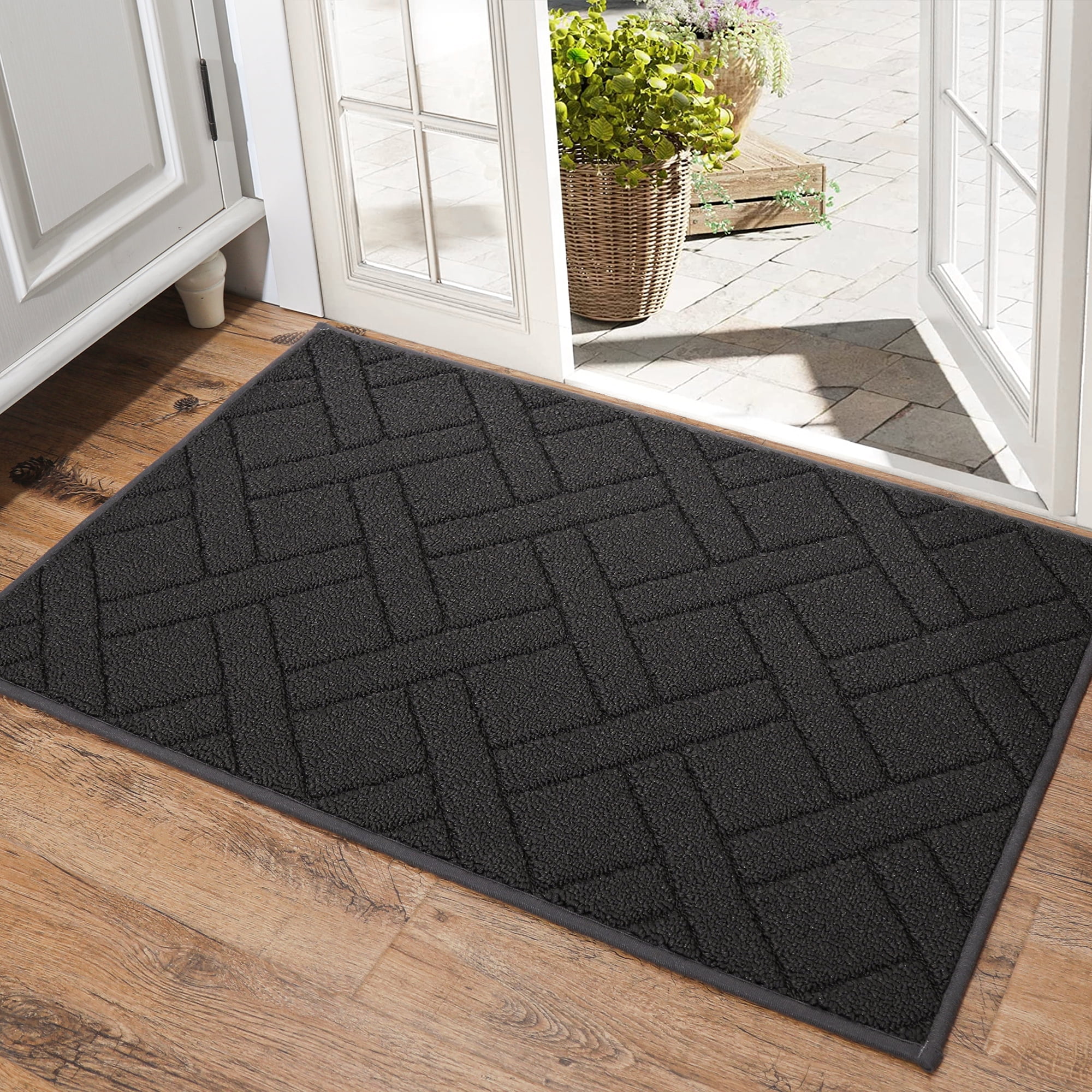 "COSY HOMEER 24""x36"" Indoor Doormat, NonSlip, Water Absorbing, Large