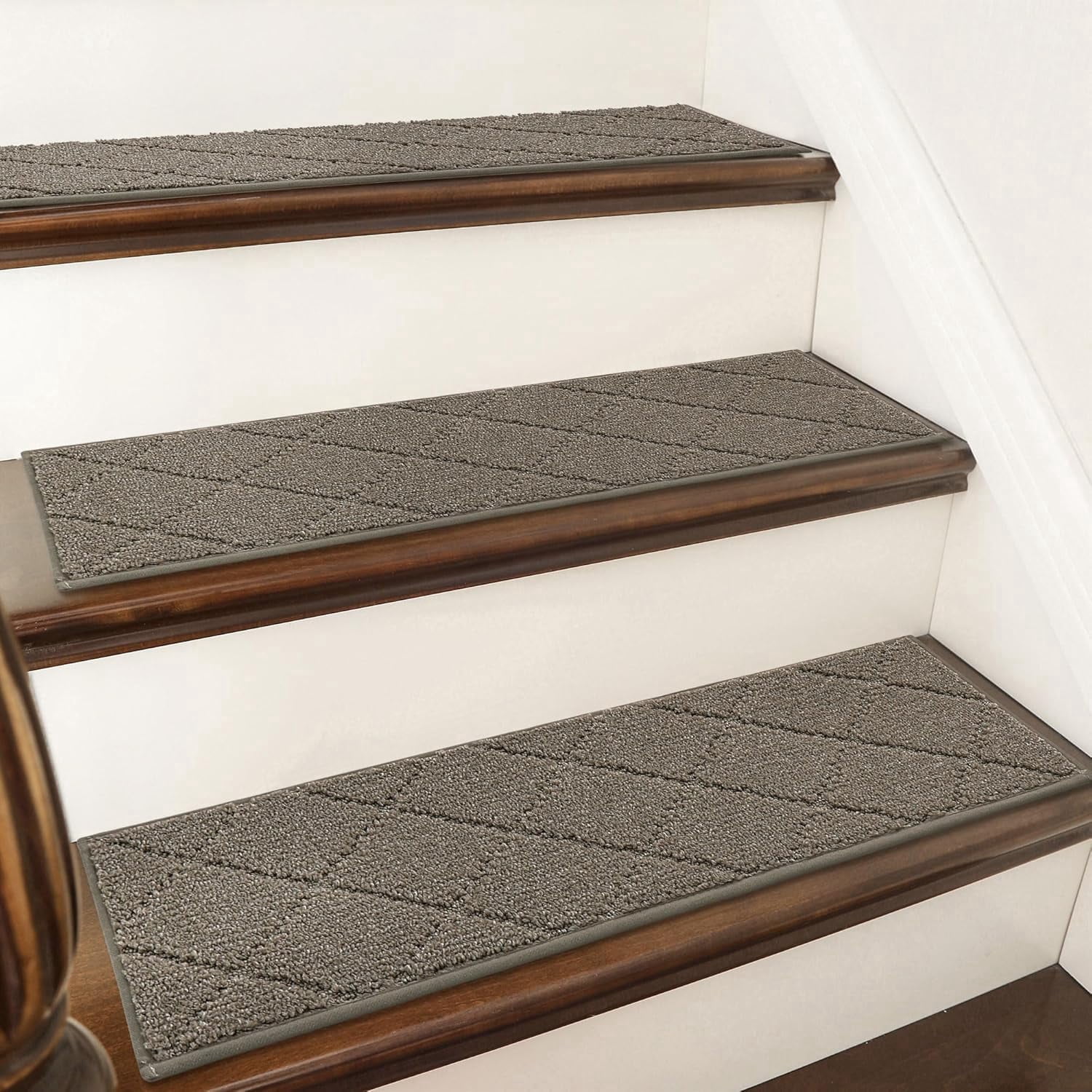 COSY HOMEER Edging Stair Treads Non-Slip Carpet Mat 28inX9in Indoor ...