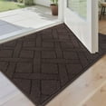 thumbnail image 1 of Floor Hug Indoor Dog Doormat, 20"x32", Non-Slip Front Door Mat for Entrance, Absorbent Resist Dirt Door Rug for Inside, Low-Profile Welcome Mat, Entryway Rug Machine Washable, Brown, 1 of 9