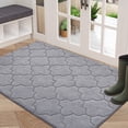 thumbnail image 1 of FloorHug Indoor Doormat 32"x48", Soft and Absorbent Door Mat Non-Slip, Dirt Trapper Mat Door Mats Low Profile Floor Mat Machine Washable for Entrance, Inside, Kitchen, Front Back Door, Grey, 1 of 8
