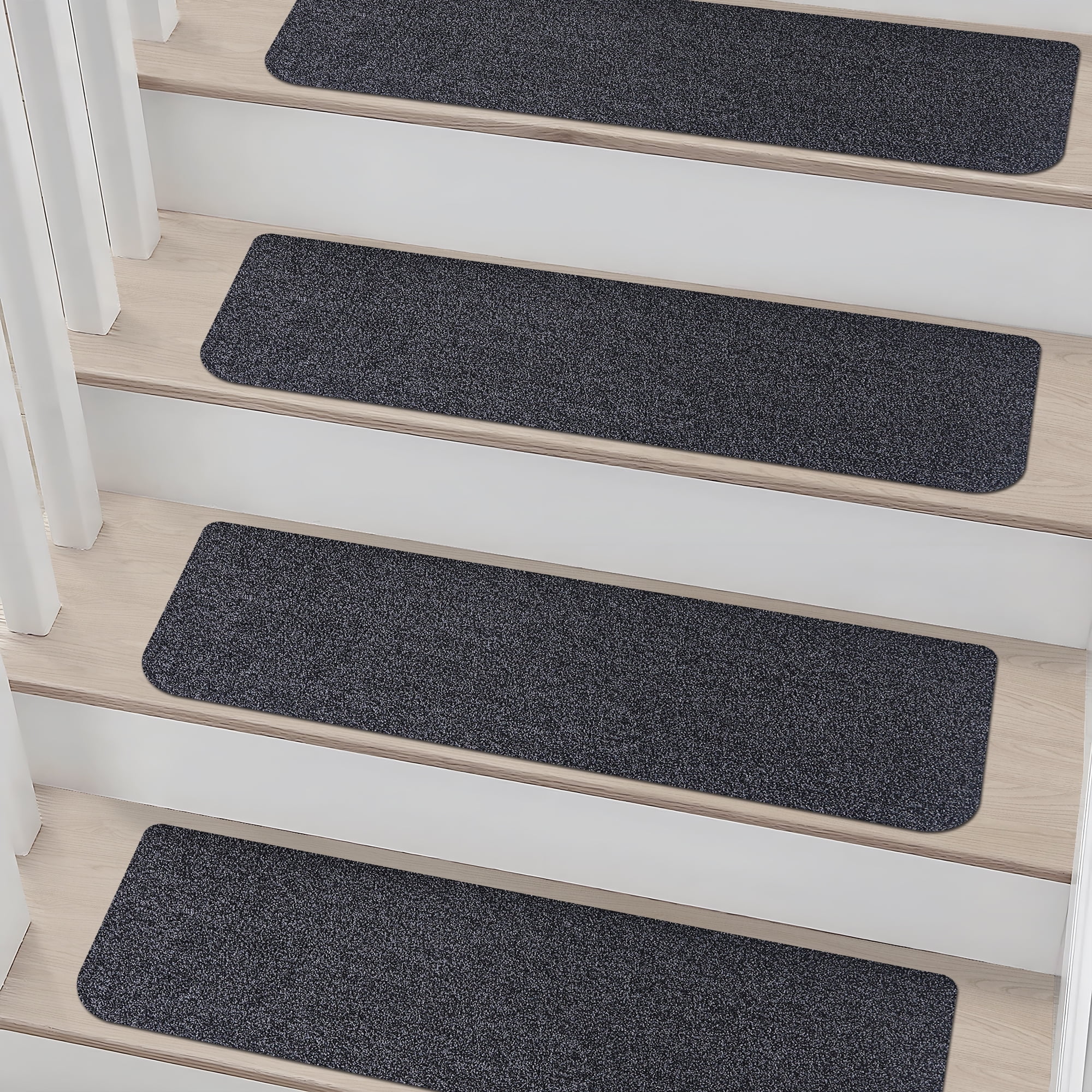 COSY HOMEER 28"x9" Stair Treads (4 PCS), Anti-Slip for Wood Stairs ...