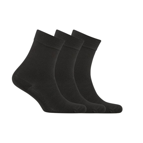 COSYFEEL Women's Bamboo Dress Socks Crew Soft Thin Seamless Toe, 3 Pairs