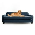 thumbnail image 1 of COSYJOY Chenille Pet Sofa 40" Dog Couch Bed for Dog Cat,Elevated Sofa,Removable Foam Cushion, Low Back Blue/Large, 1 of 9