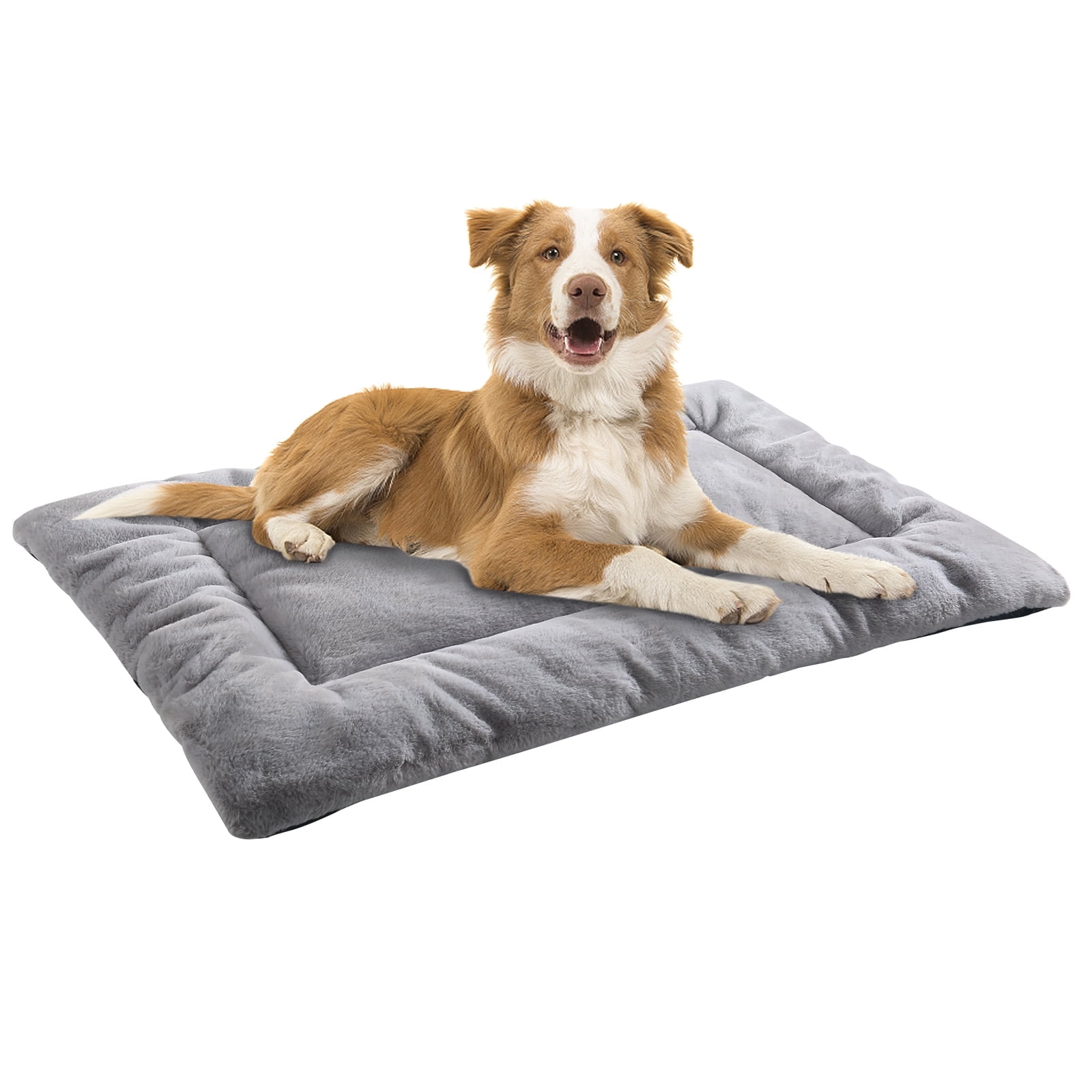 PROCIPE Large Dog Bed Crate Mat 42 Washable Pet Beds Soft Dog Mattress  Anti-Slip Kennel Mats (Gray)