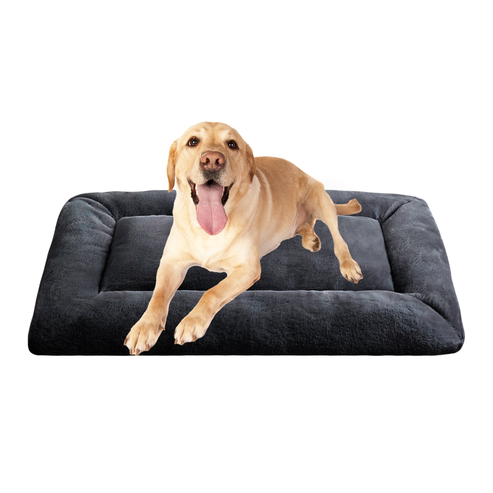 View of COSYJOY Plush Washable Dog Bed Ultra Soft Dog Crate Mat Kennel Pad,Anti ...