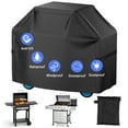 thumbnail image 1 of COSYUMI Grill Cover, Grill Covers for Outdoor Grill, 32 Inch BBQ Gas Grill Cover Waterproof, Anti-UV, Rip-Proof, Fade Resistant Material, Barbecue Cover with Hook-and-Loop Straps & Adjustable, Black, 1 of 12