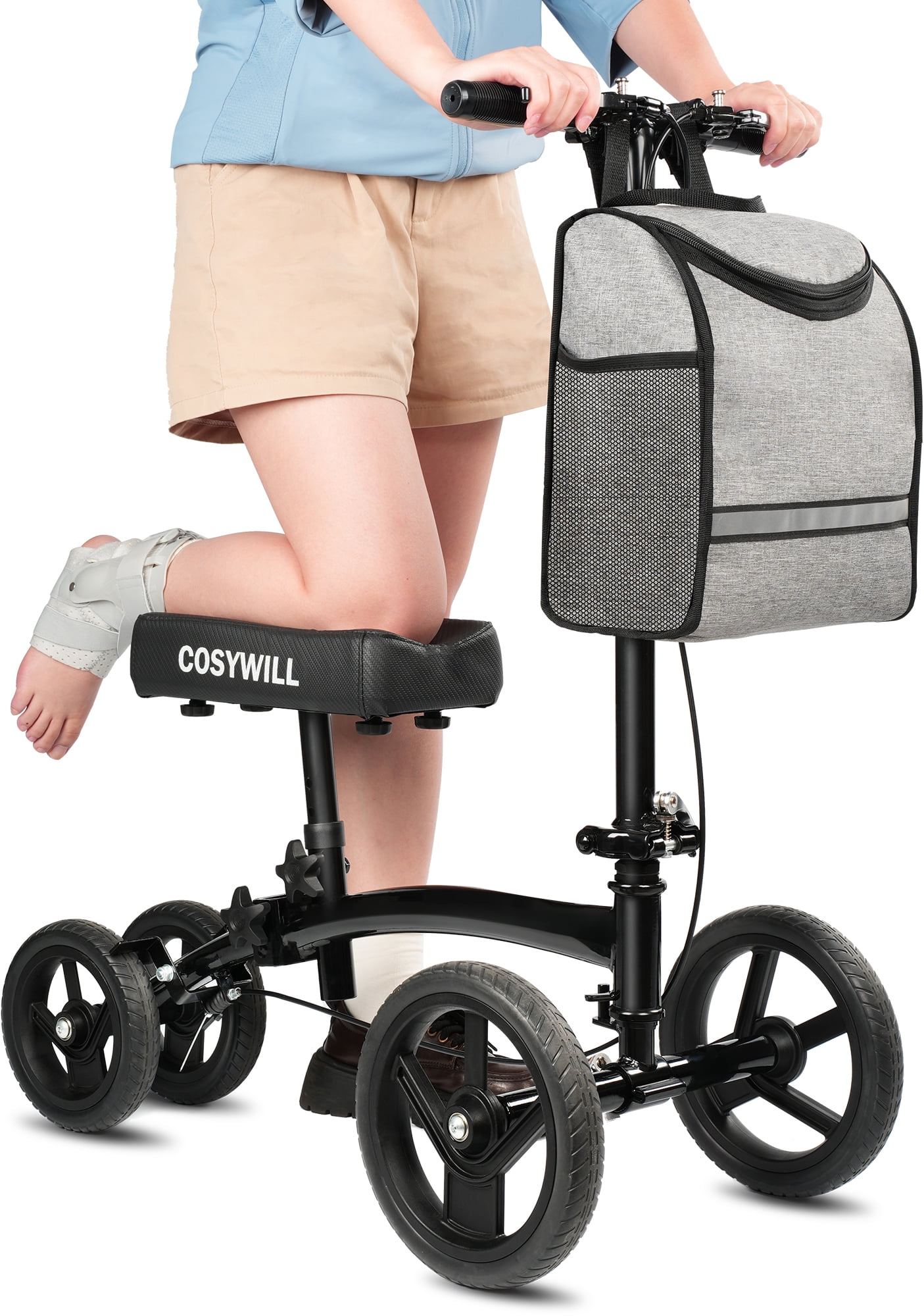COSYWILL Steerable Knee Scooter,Economy Knee Walke