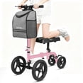 thumbnail image 1 of COSYWILL Steerable Knee Scooter,Knee Walker Scooter for Adults with 10" Front Wheels,Foldable Knee Scooter for Foot Surgery Crutches Alternative,Pink, 1 of 7