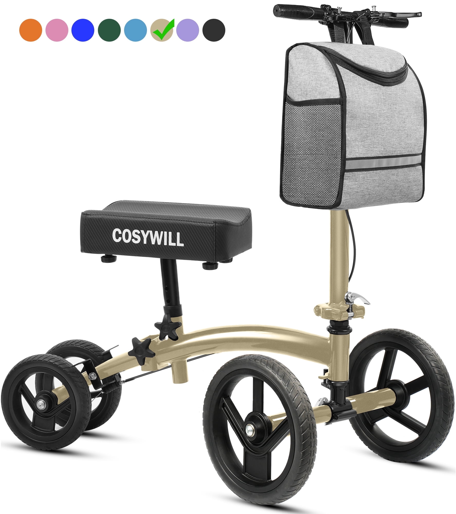 COSYWILL Steerable Knee Scooter,Economy Knee Walker,All Terrain