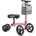 thumbnail image 1 of COSYWILL Steerable Knee Scooter,Economy Knee Walker,All Terrain Foldable Medical Scooter for Foot Injuries Crutches Alternative,Pink, 1 of 7