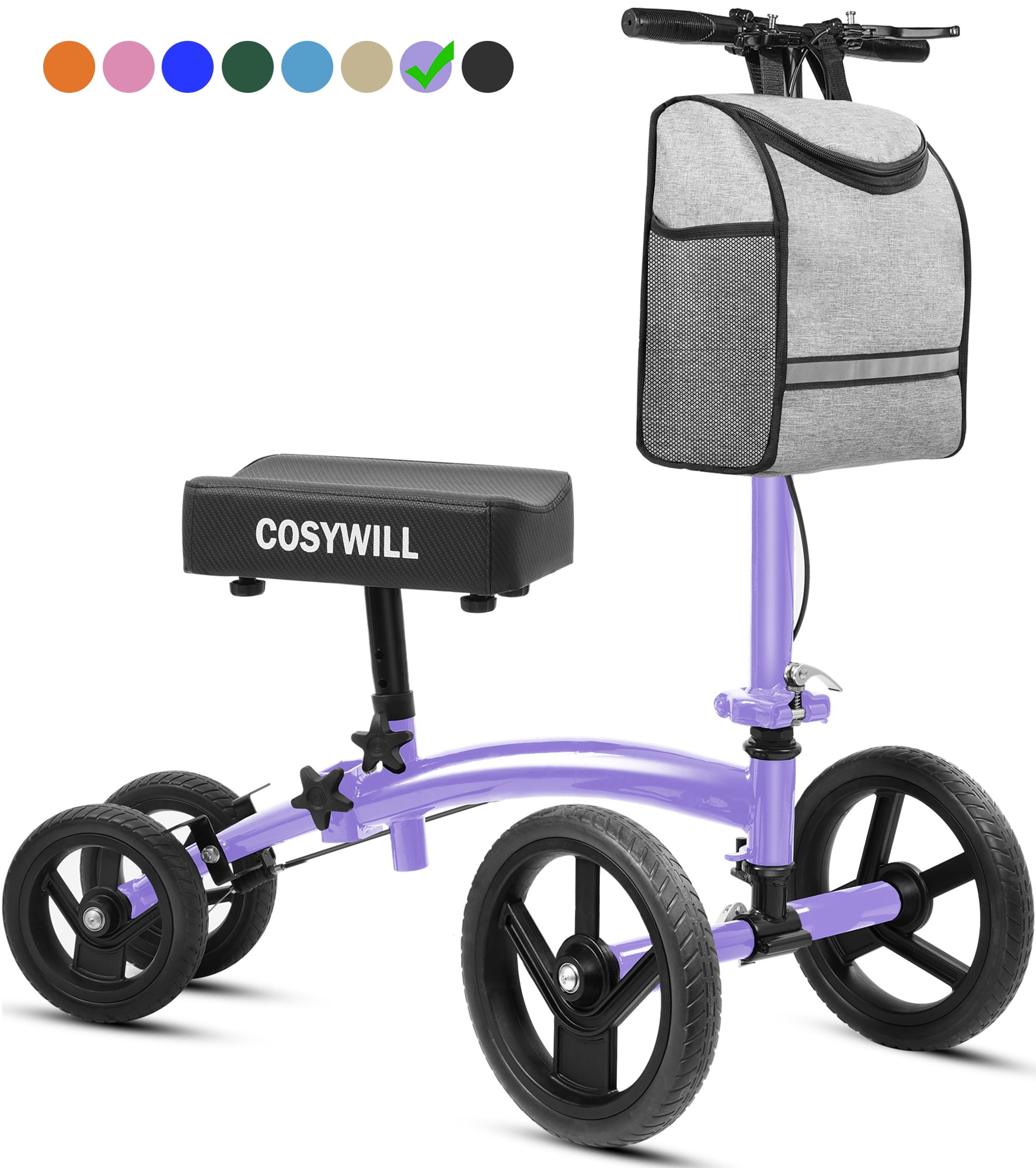 Cosywill, Knee Scooter, All Terrain Foldable Medical, Pink