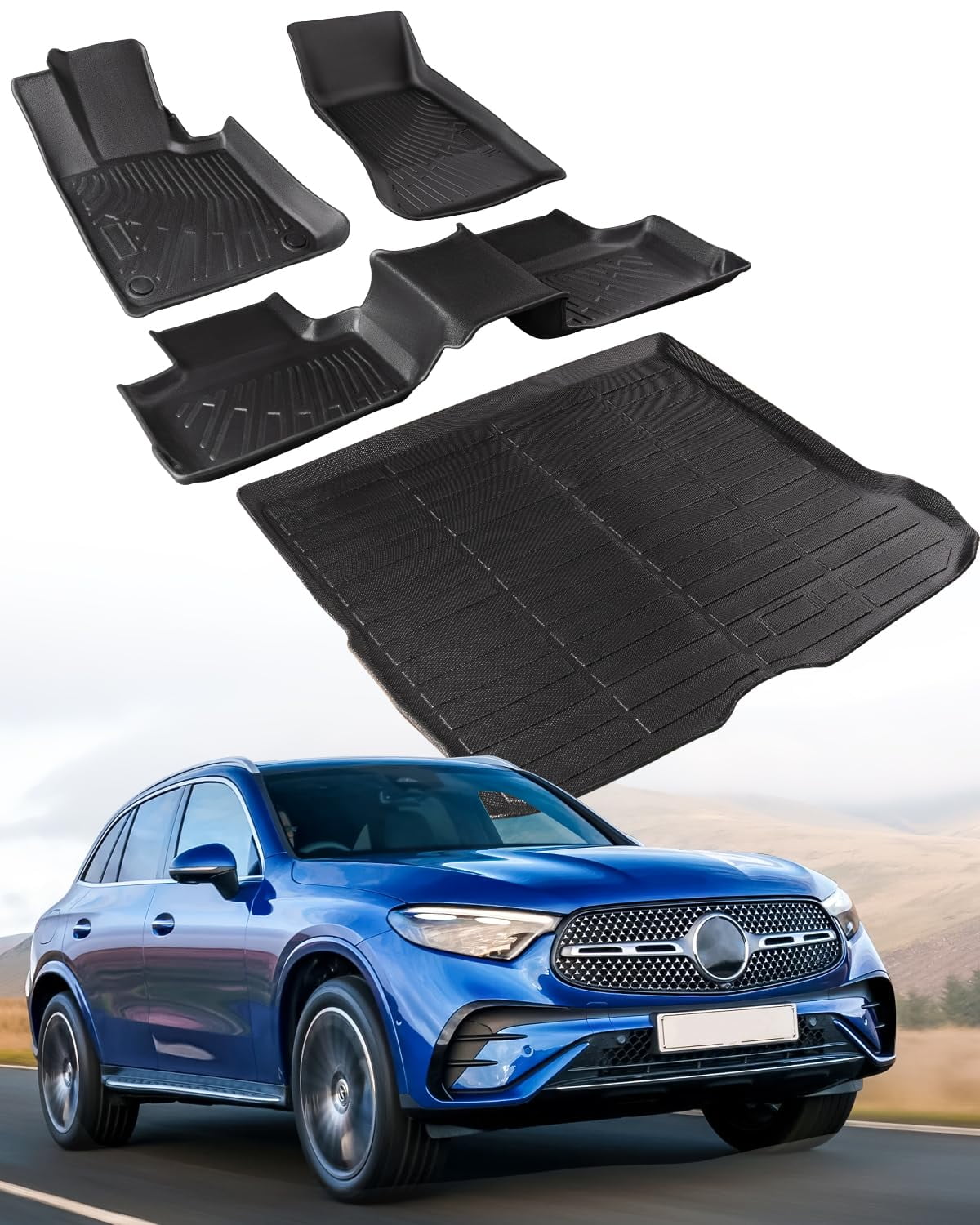 COTAZA® Custom for Mercedes Benz GLC Floor Mats 2024 2023 SUV Gas, Not