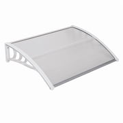COTINSE 40"x 32" Window Awning for Outside, Front Door Canopy Patio Cover Awnings Exterior Rain and Snow