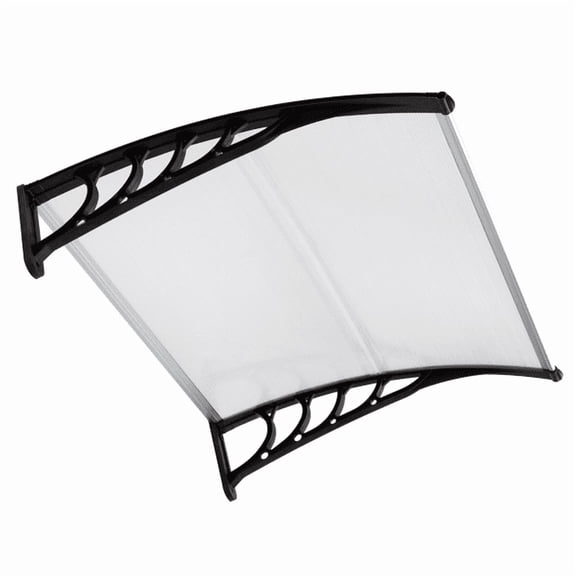 COTINSE 40"x 32" Window Awning for Outside, Front Door Canopy Patio Cover Awnings Exterior Rain and Snow