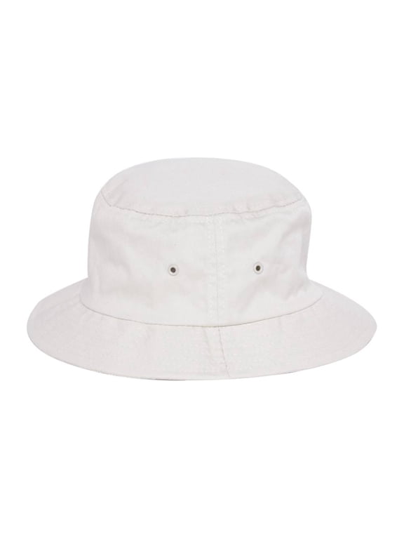 COTTON BLEND TWILL BUCKET HAT, Beige Small