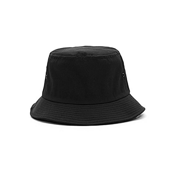 COTTON BLEND TWILL BUCKET HAT, Black Large