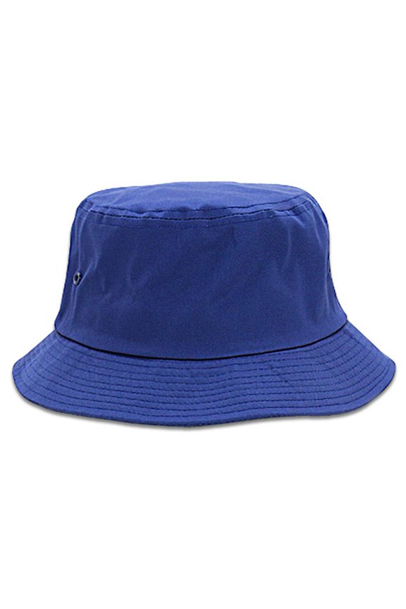 COTTON BLEND TWILL BUCKET HAT, Royal Medium