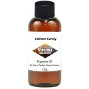 زيت احتيال COTTON CANDY - 4 OZ - لصنع الشموع والصابون من قبل VIRGINIA CANDLE SUPLY - S&amp;H مجاني في الولايات المتحدة الأمريكية