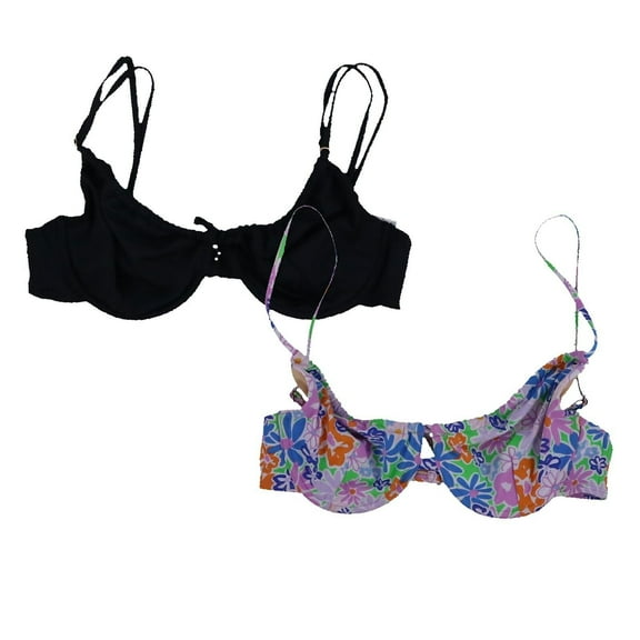 Cotton On Women's Swim Bikini Top Half Wire Bra Swimsuit Bathing Suit M New