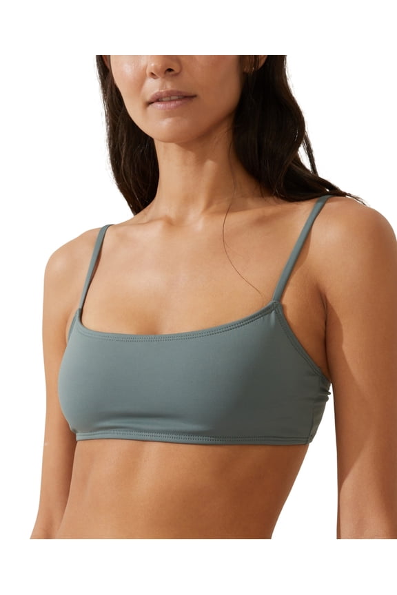 Straight-Neck Cropped, Blouse & Top (Women's)