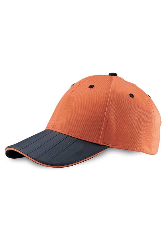 COTTON SPORTS TWILL CAP W/SANDWICH BILL, Orange