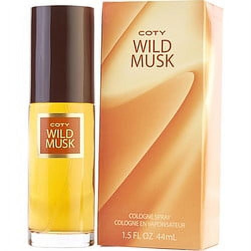 Coty Wild Musk women cologne spray 1.5 oz with warm and spicy floral vanilla musk scent