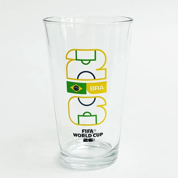 FIFA World Cup 2026 Soccer 16oz Country Mixing Glass - Brazil
