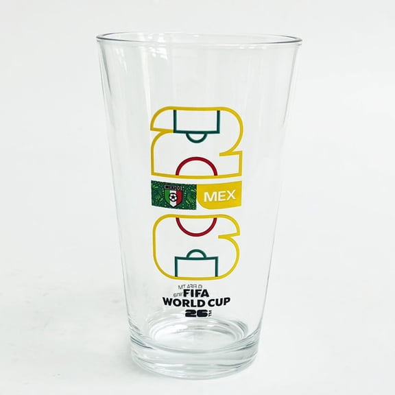 FIFA World Cup 2026 Soccer 16oz Country Mixing Glass - Mexico