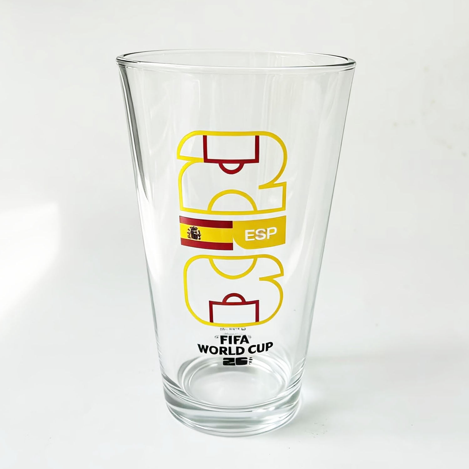 FIFA World Cup 2026 Soccer 16oz Country Mixing Glass - Spain